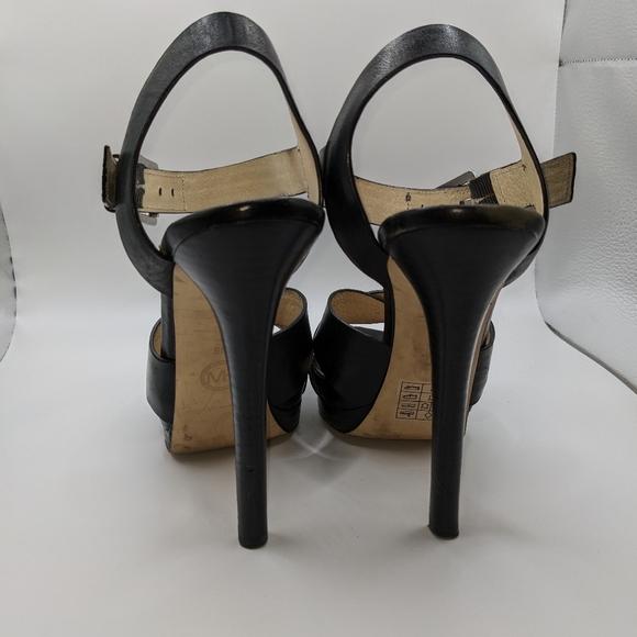 Michael Kors Oksana Leather Heel Sandals SZ 9 - Picture 3 of 3